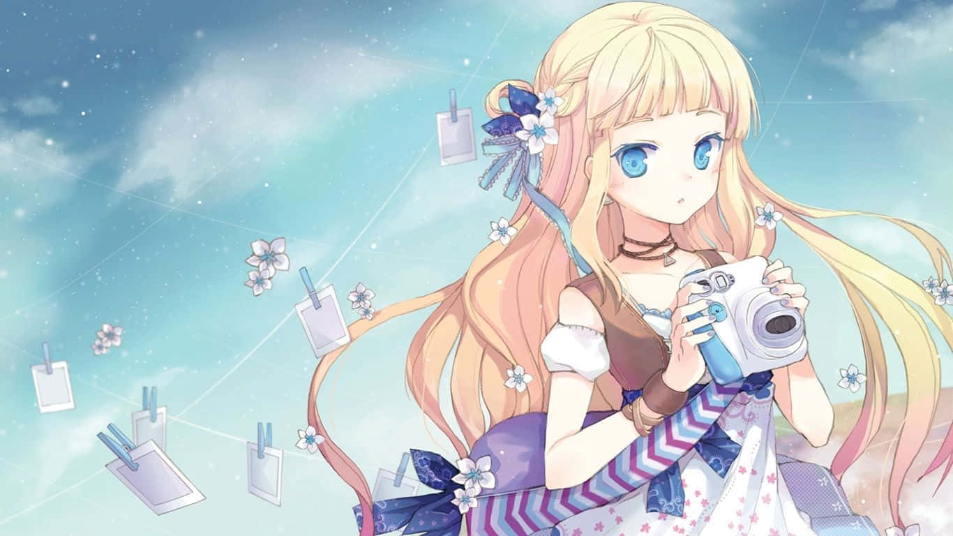 かわいいアニメ少女PC壁紙 壁紙