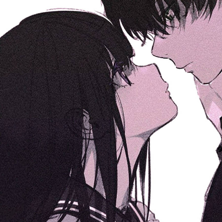 カップル用おそろいPFP 甘い愛の視線 壁紙