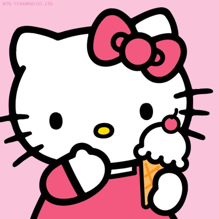 かわいいハローキティ アイスクリーム PFP 壁紙