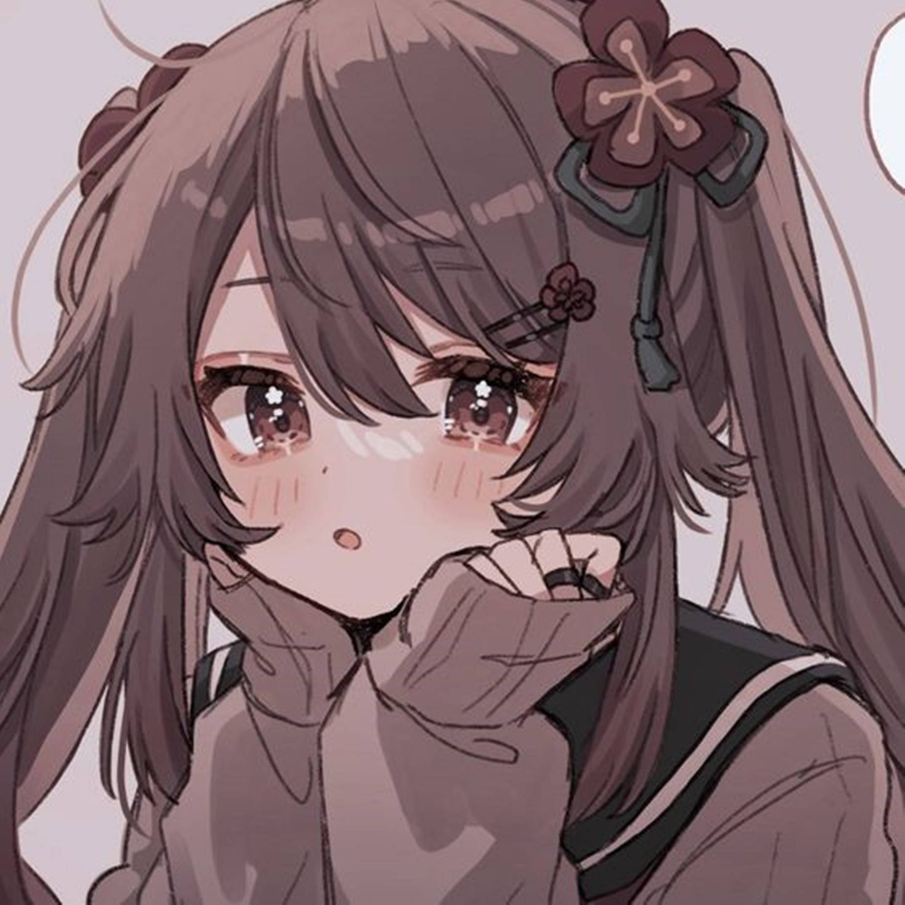 かっこいいアニメガールPFP 胡桃 壁紙