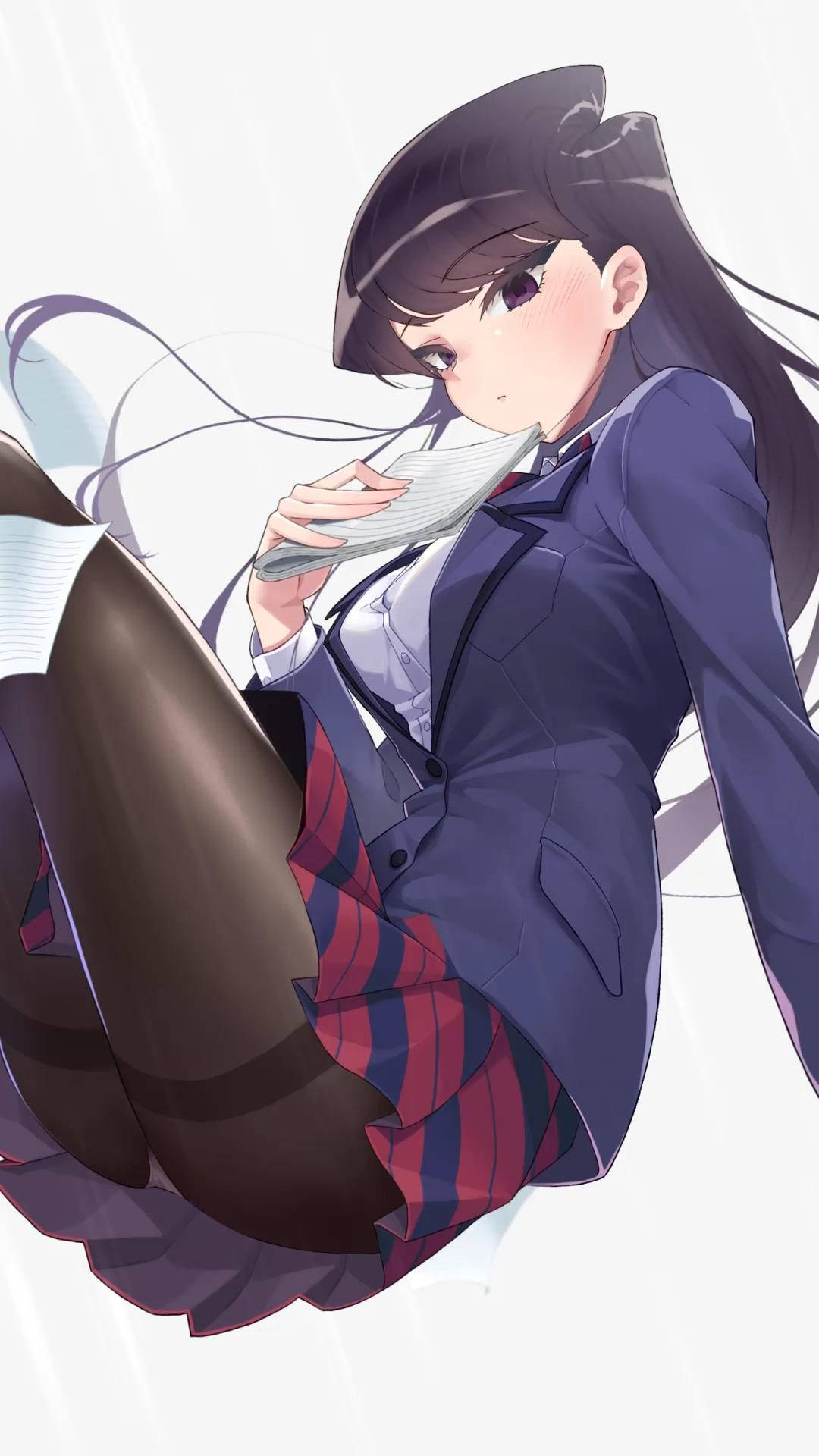 学生・古見硝子のセクシーアニメPFP 壁紙