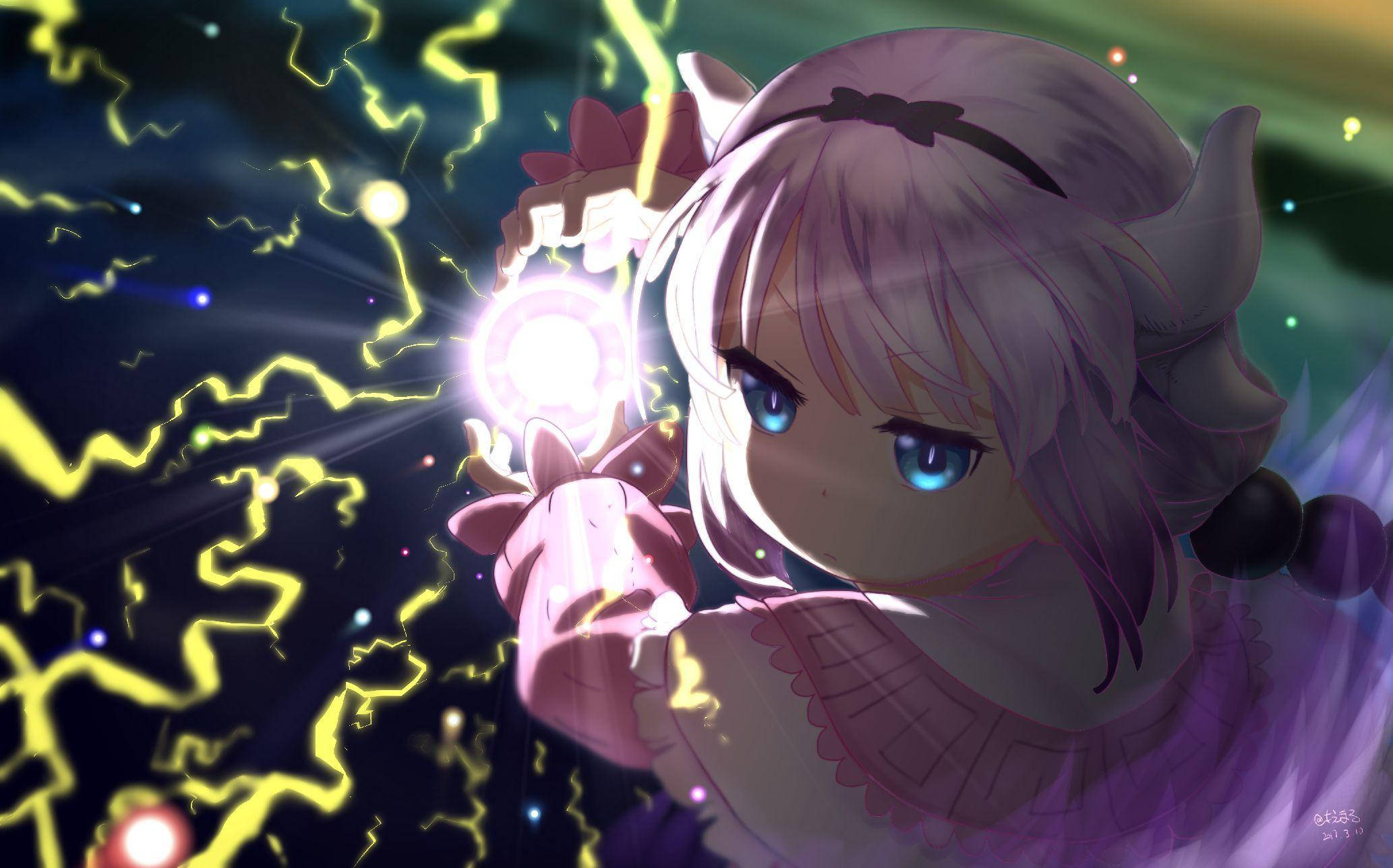 かわいいアニメPFP カンナ・ドラゴン 壁紙