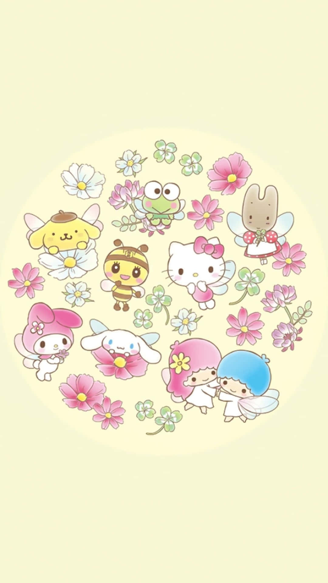 サンリオ PFP フローラル 壁紙
