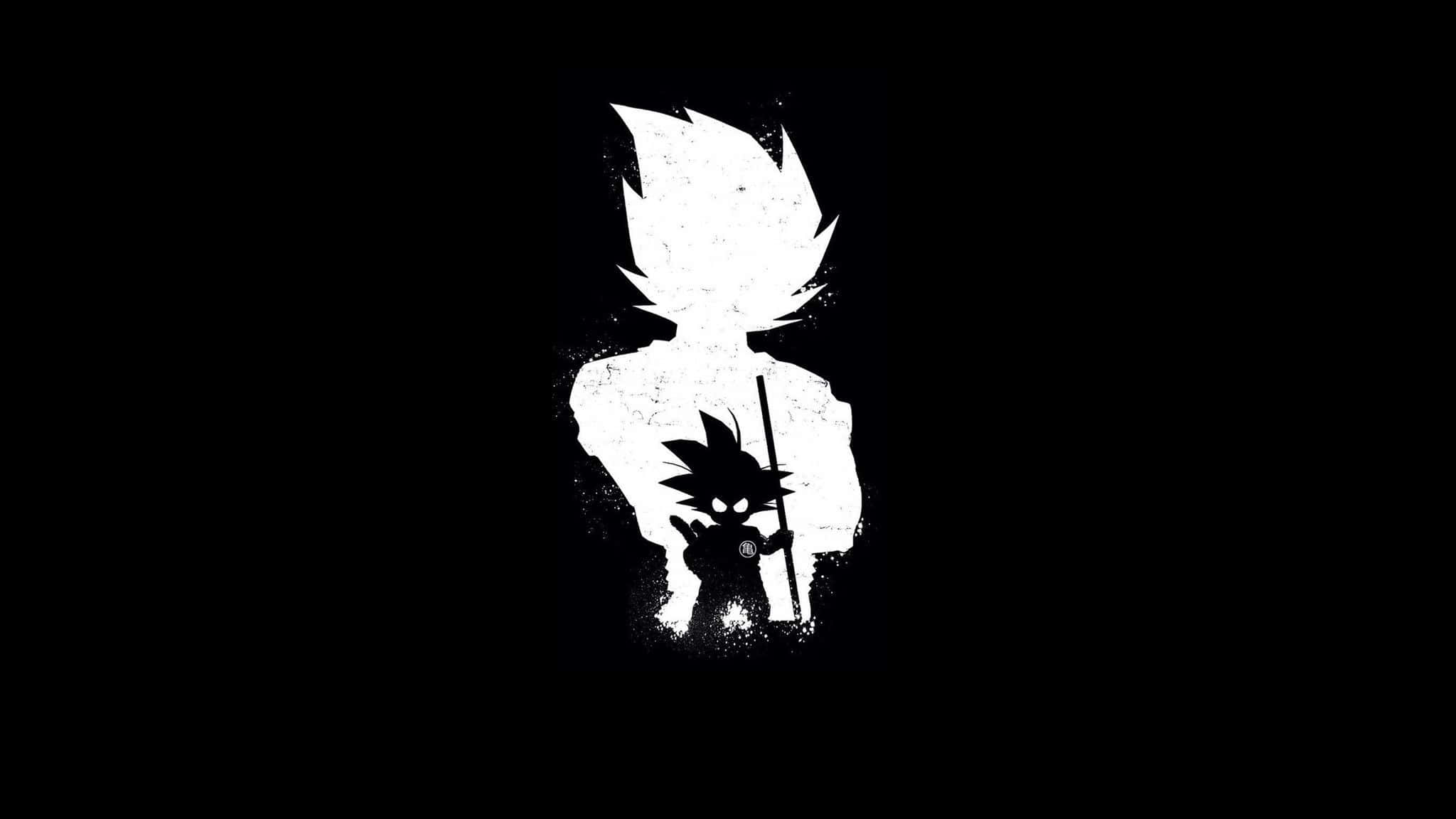 白黒アニメPFP 悟空 壁紙