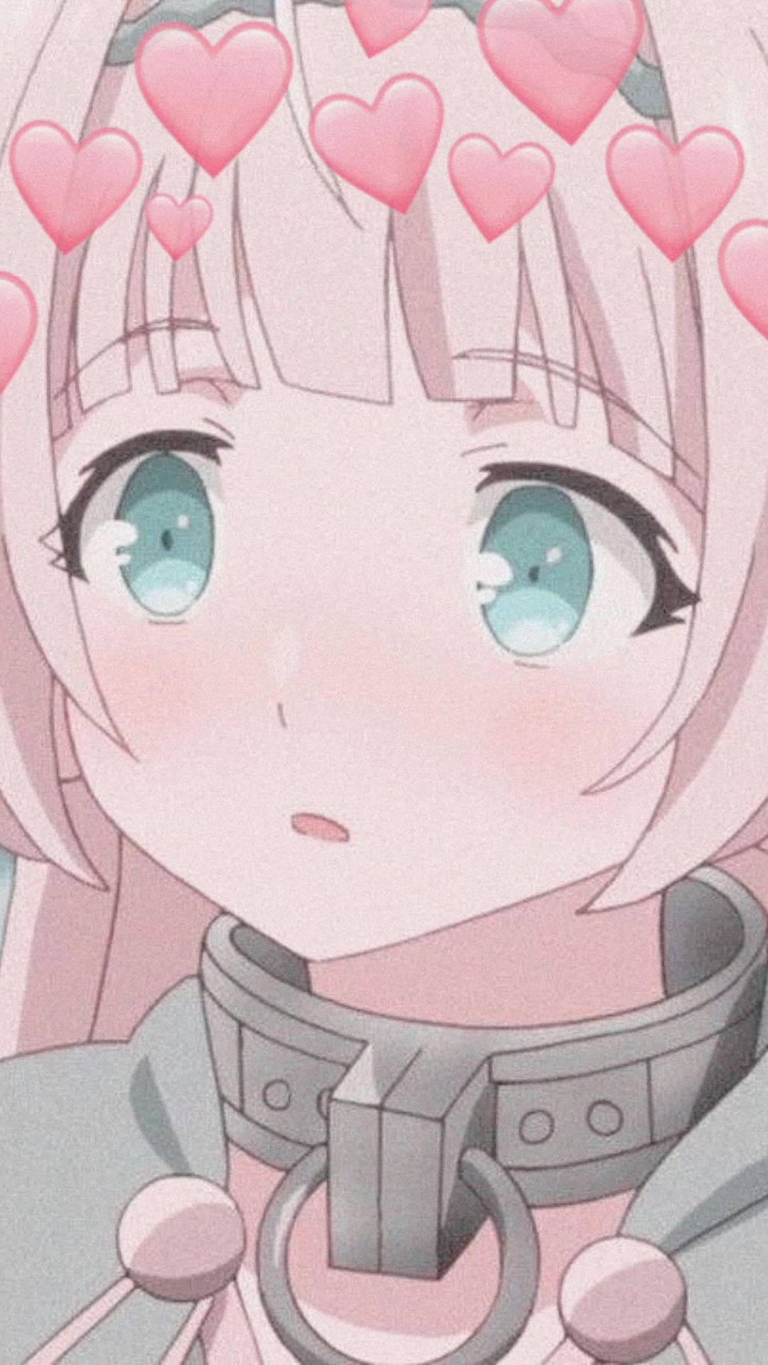 魅惑的な可愛いアニメPFP：鎖につながれた少女 壁紙
