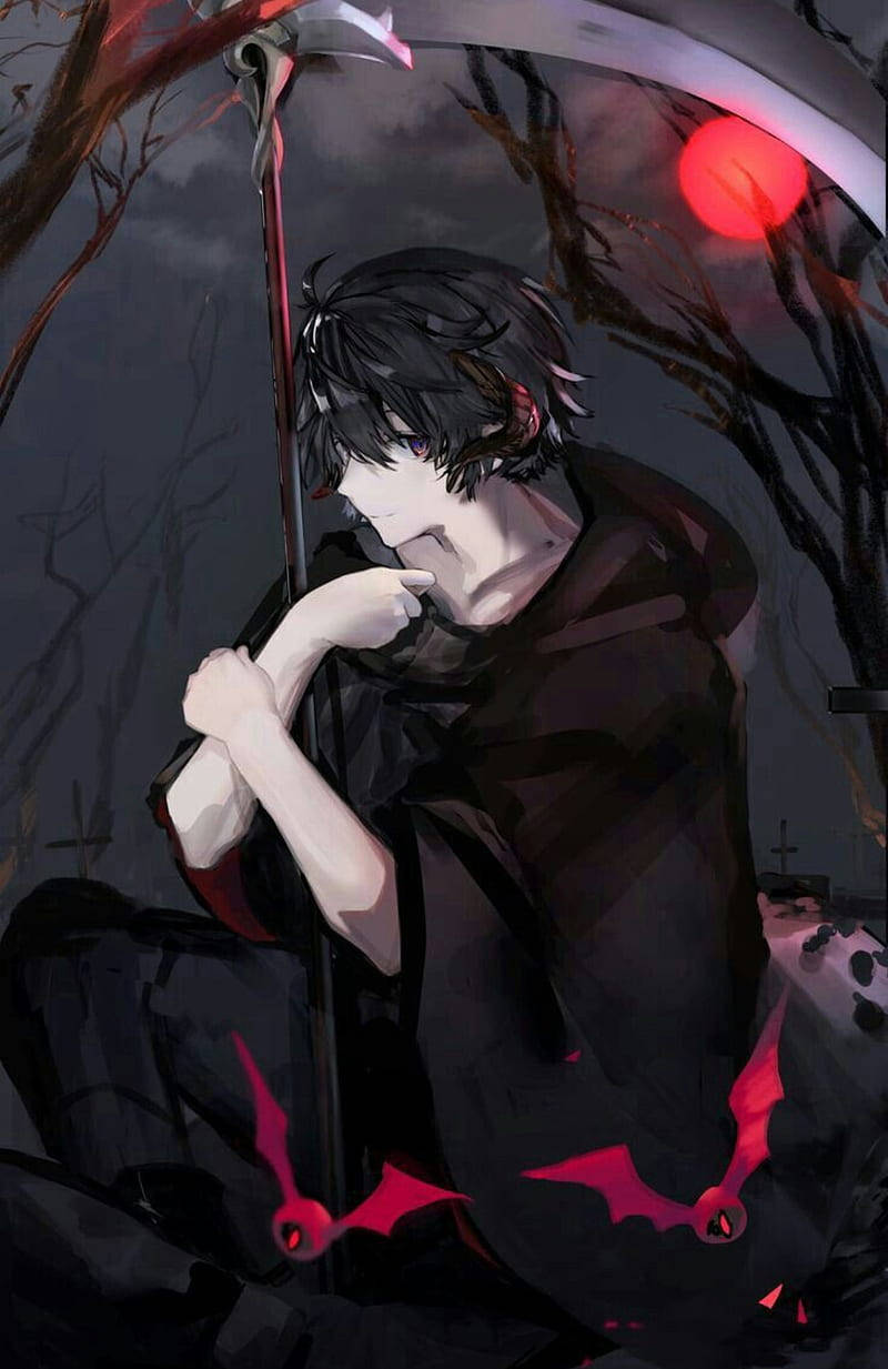 邪悪な少年のエッジーなアニメPFP 壁紙
