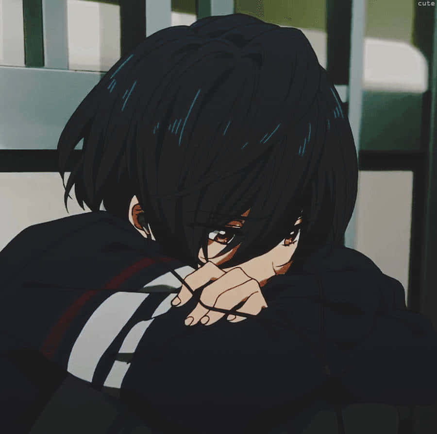 ふくれっ面の少年PFP 壁紙