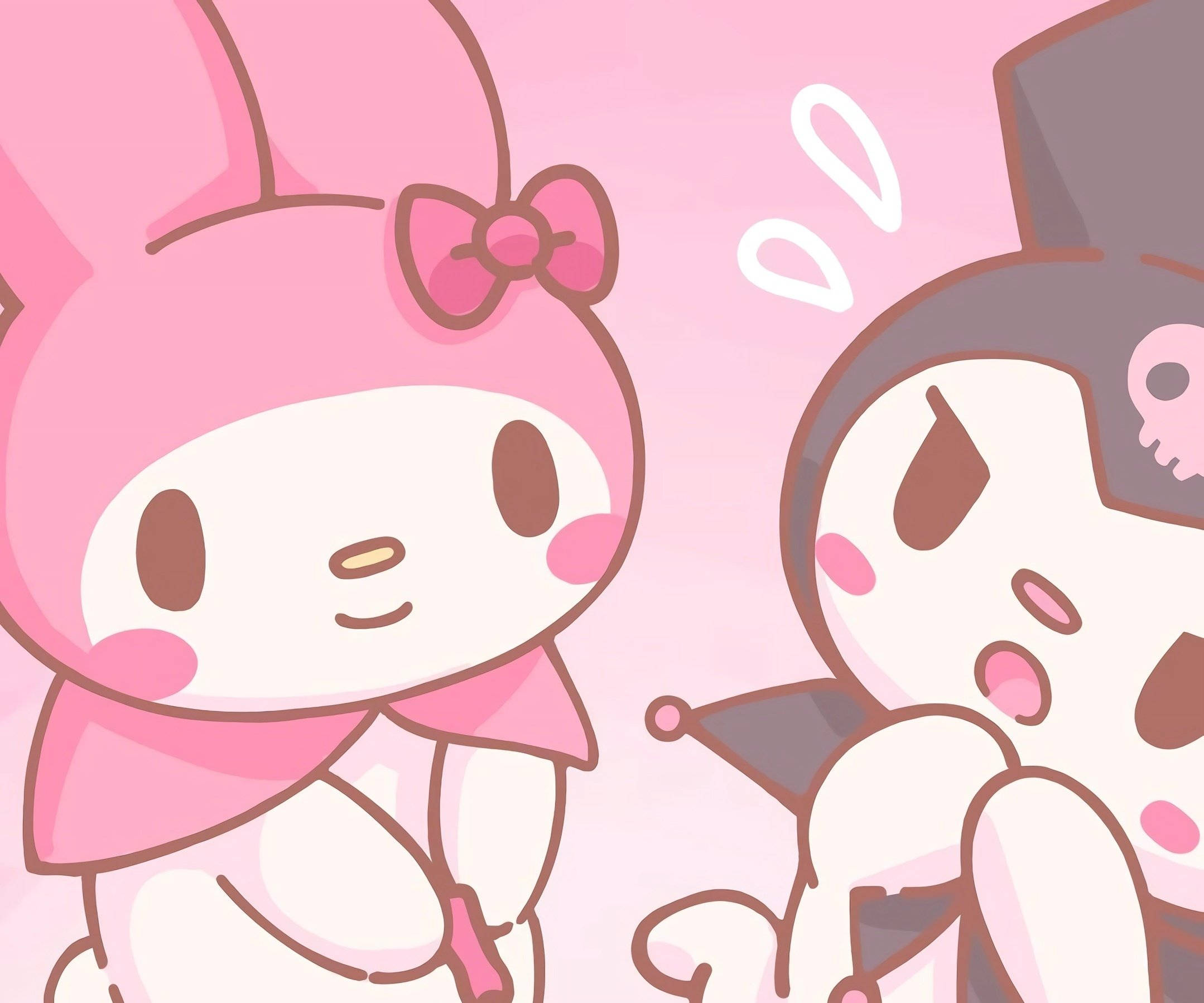 マイメロディとクロミのピンクPFP 壁紙