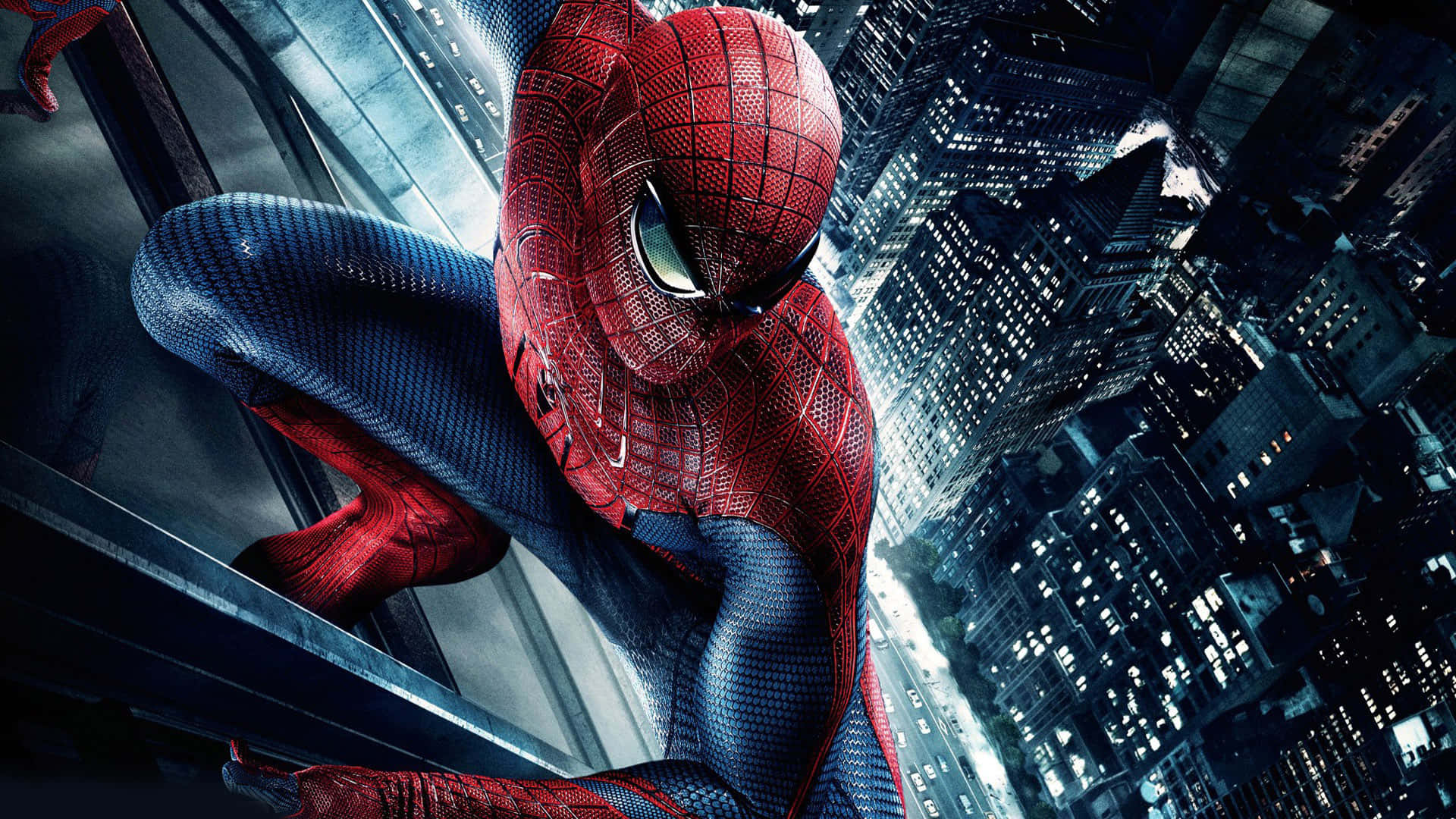 ビルをよじ登るスパイダーマン PFP 壁紙