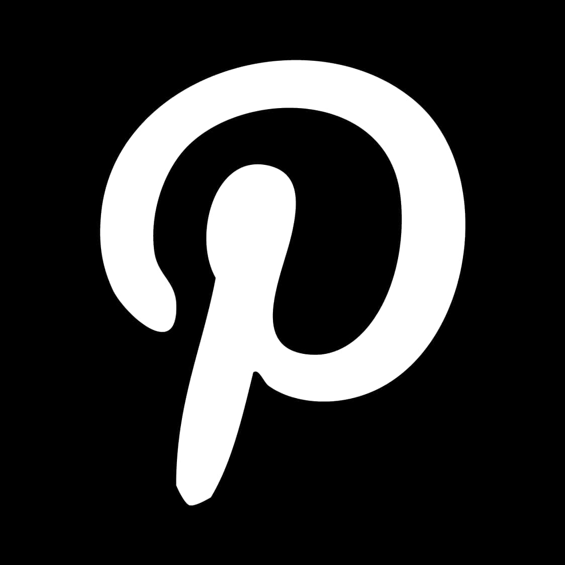 Pinterest ロゴ 白黒 壁紙