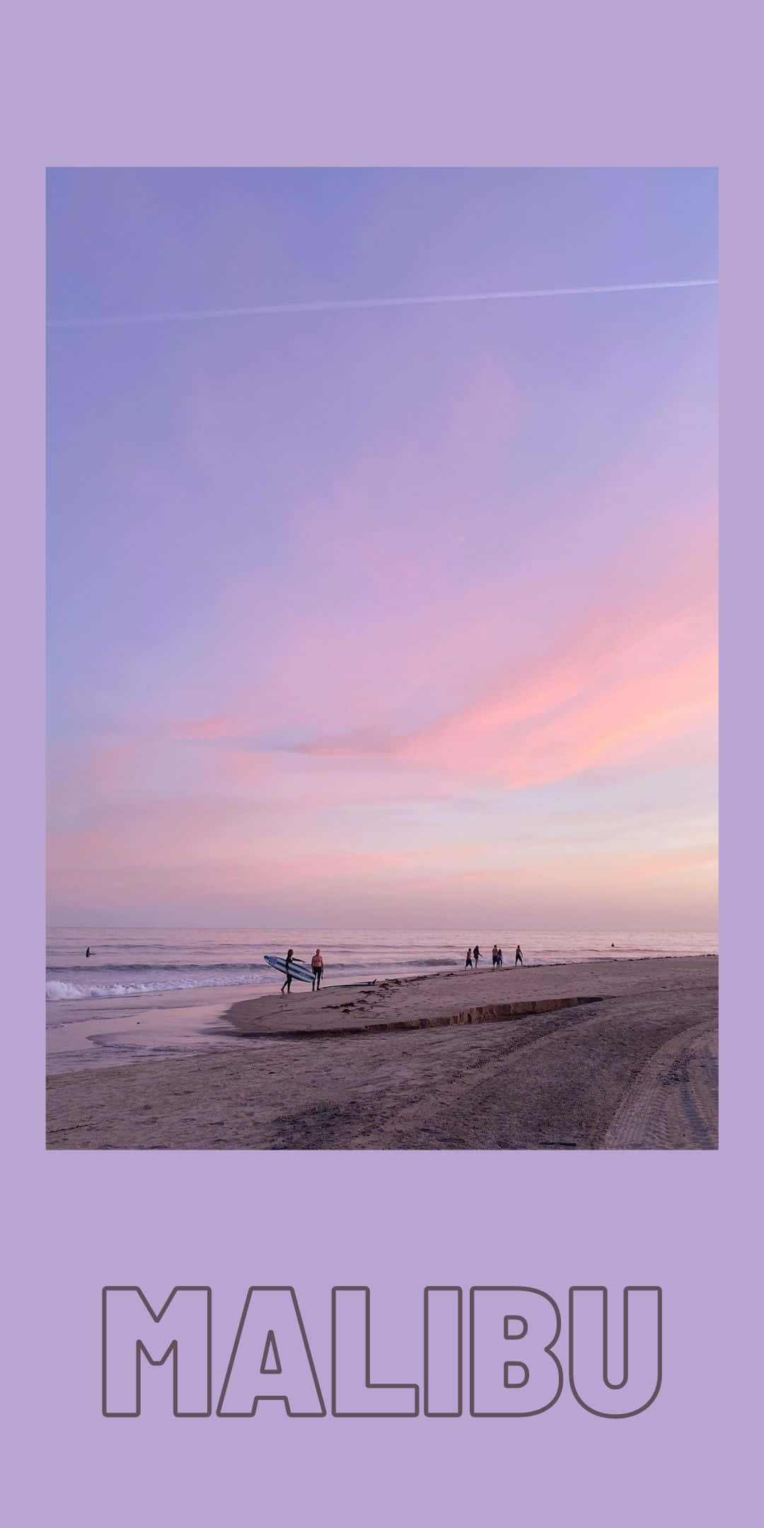 ラベンダービーチフォト Pixel 3 マリブ背景 壁紙