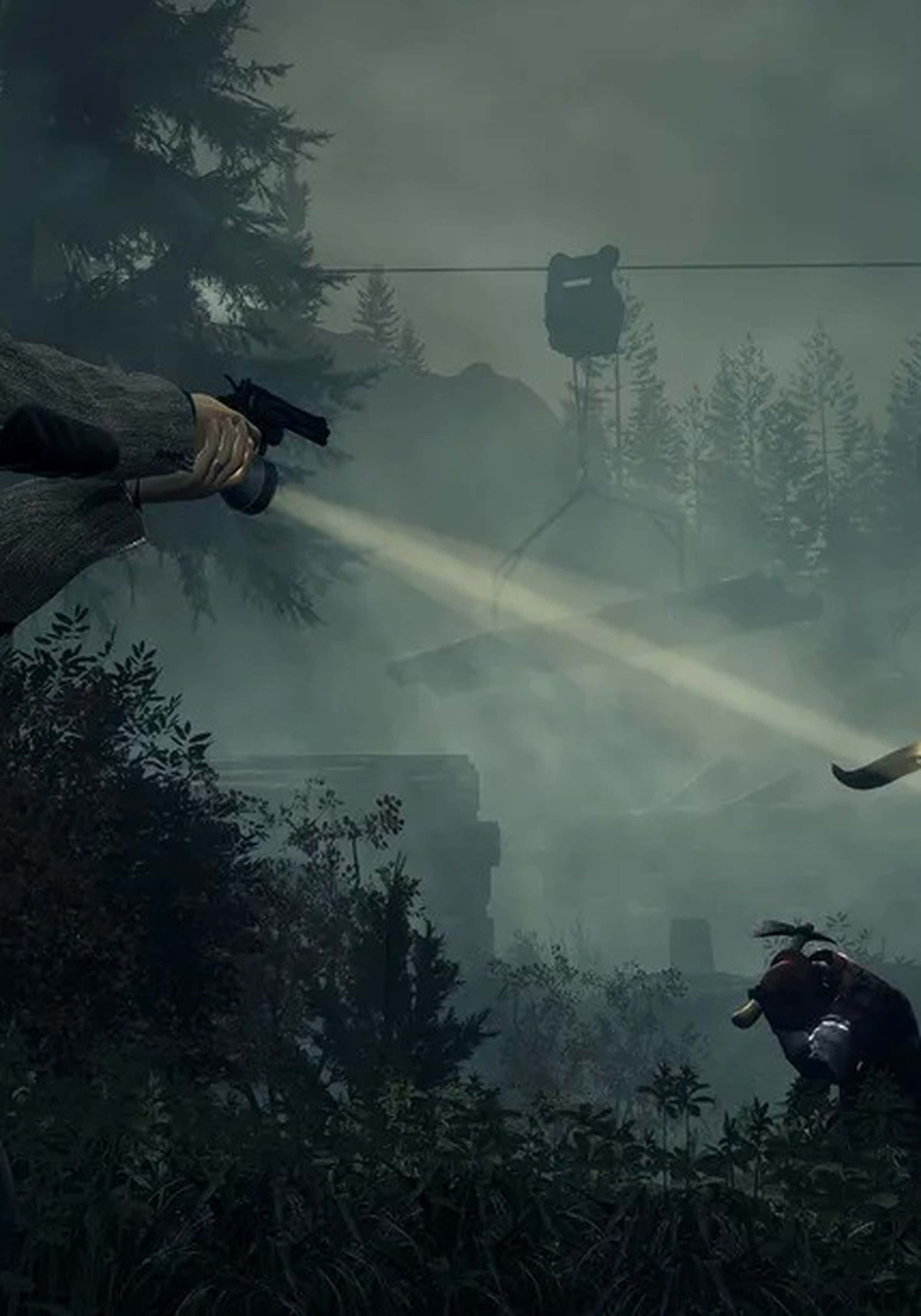 Pixel 3xl Battlefield 1 背景 男が懐中電灯付き銃を構える 壁紙