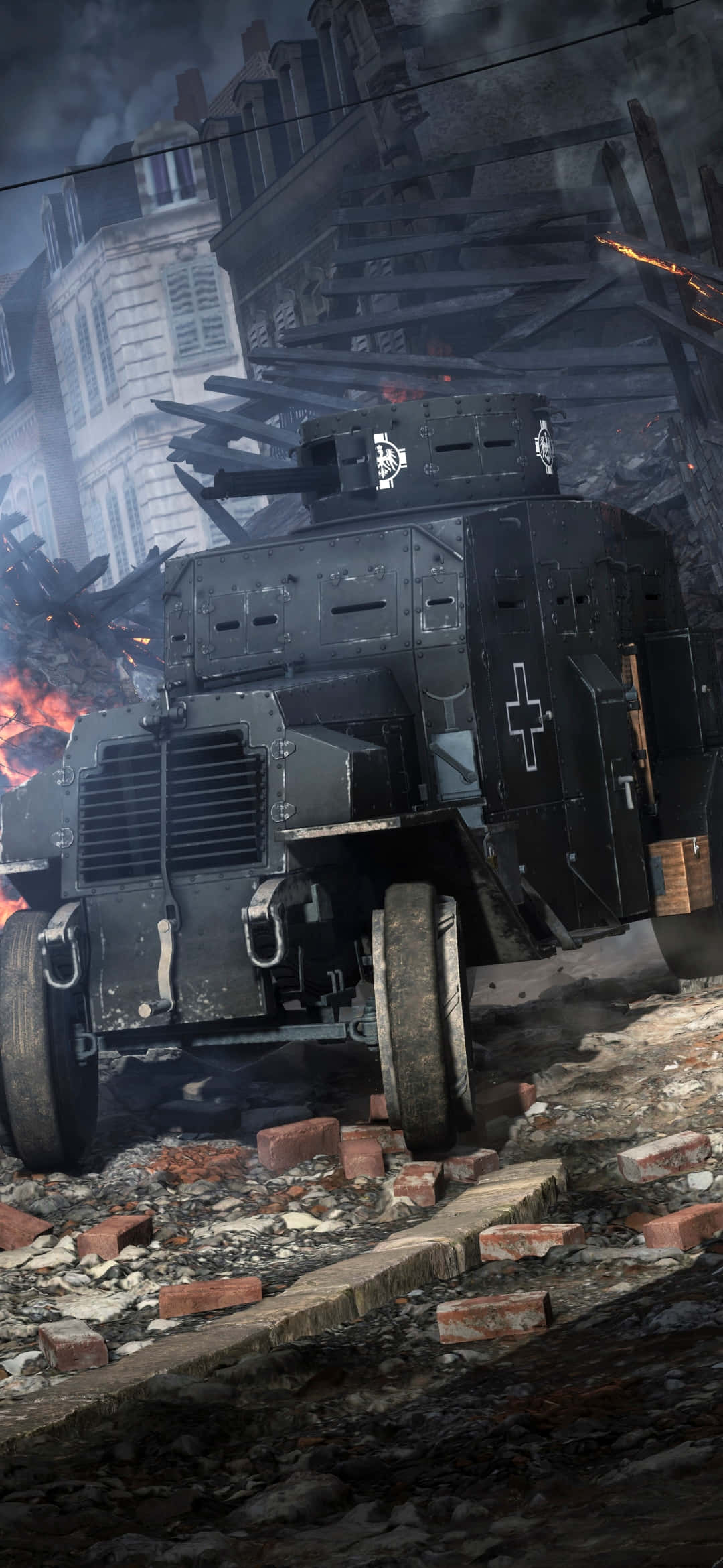 Pixel 3xl Battlefield 1 背景 ドイツ装甲車 壁紙