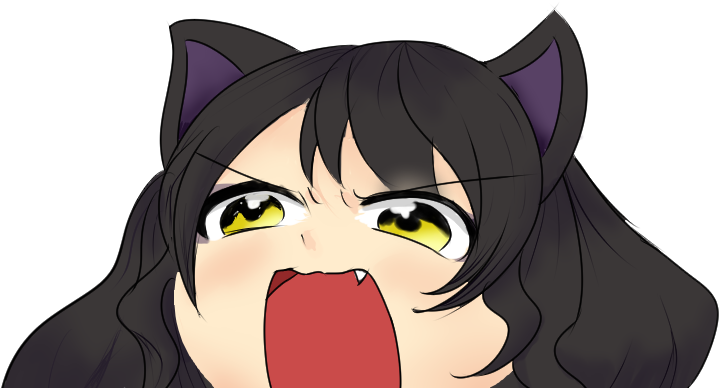 怒る猫少女ミーム.PNG 壁紙