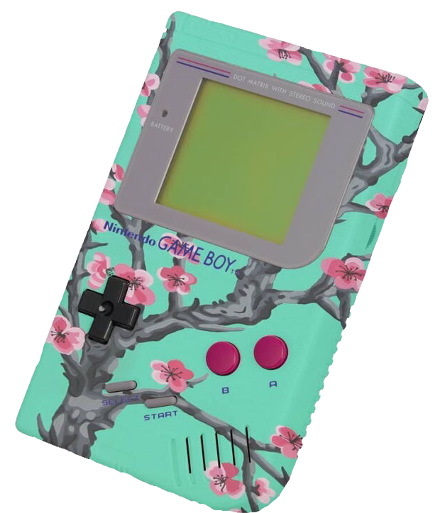 フローラルデザインゲームボーイ.PNG 壁紙