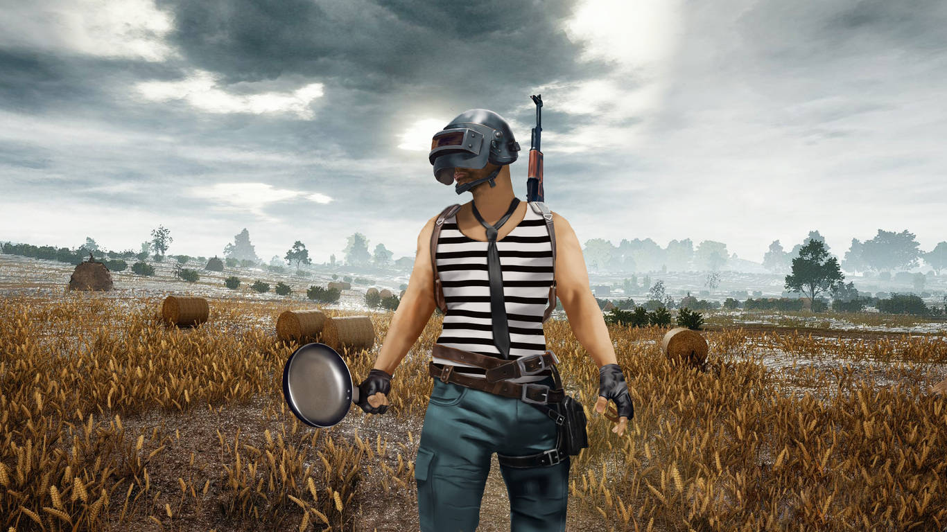 PUBGでフライパンを持つビクター 1366x768 壁紙