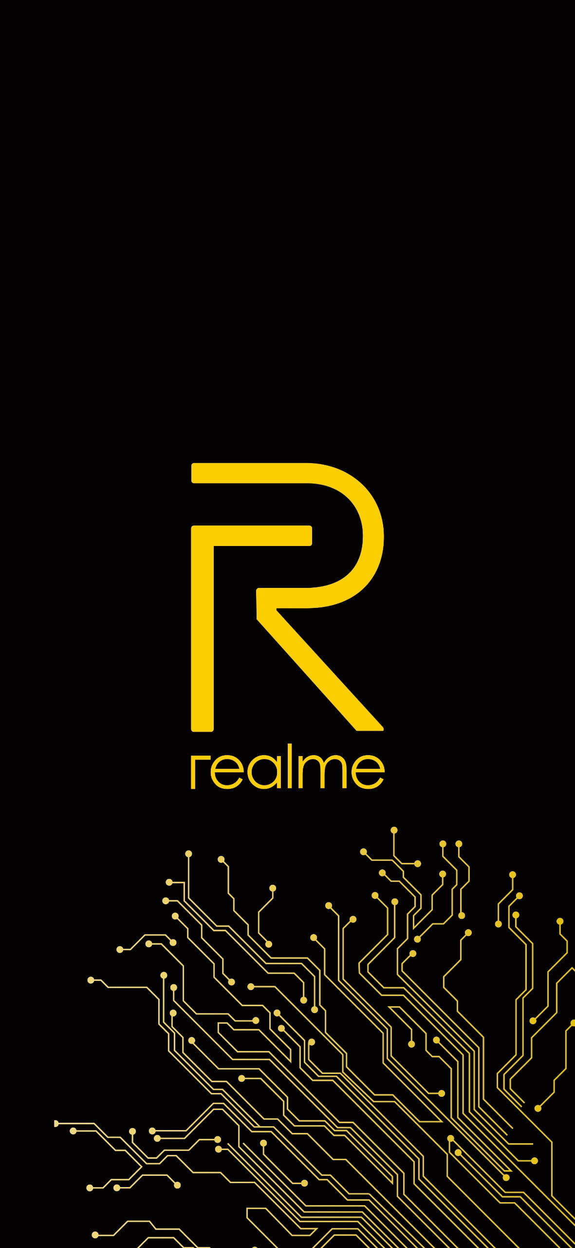 Realme ロゴ 回路基板 壁紙