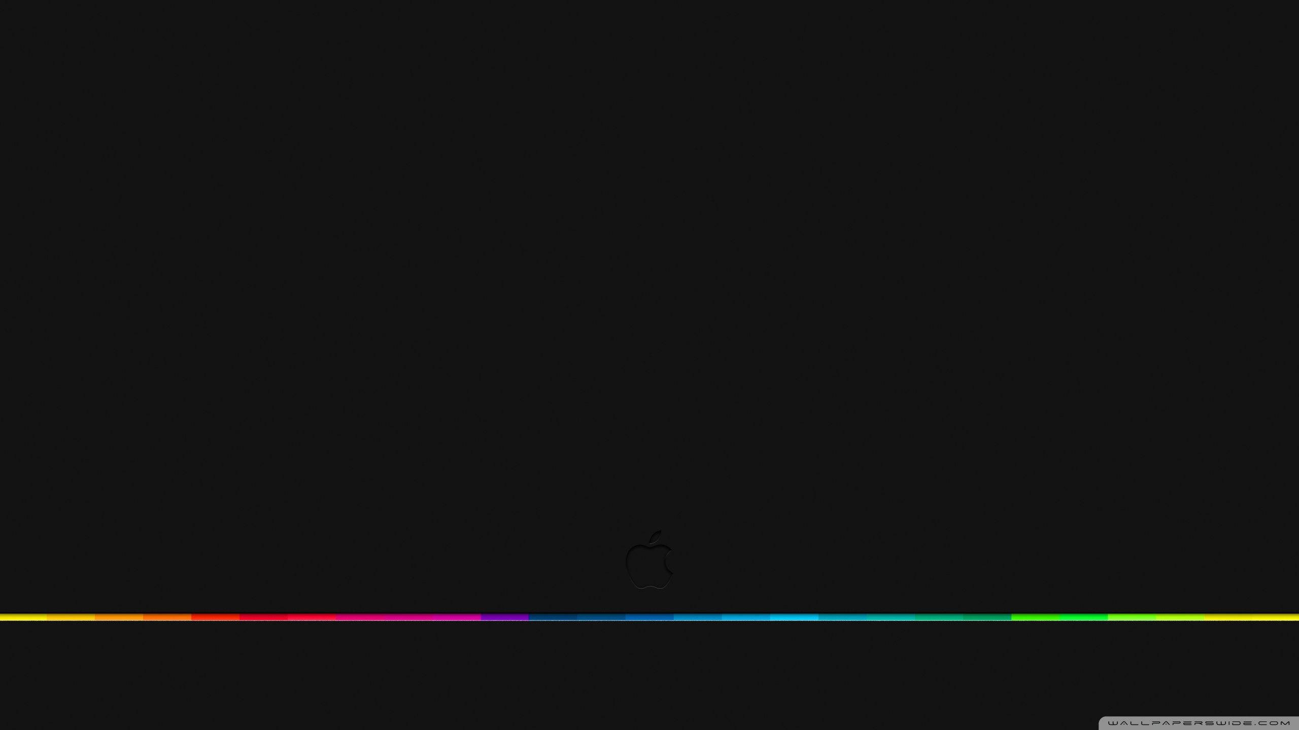 RGB 4K ライン アップルロゴ 壁紙