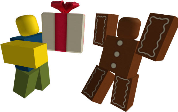 Roblox ギフトとジンジャーブレッドのキャラクター 壁紙