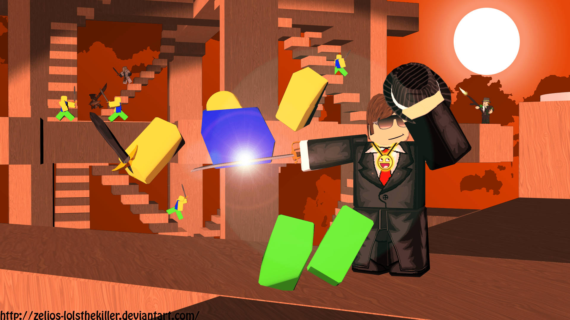 「Robloxでタキシードアバターを着てお気に入りのゲームをスタイリッシュにプレイ！」 壁紙