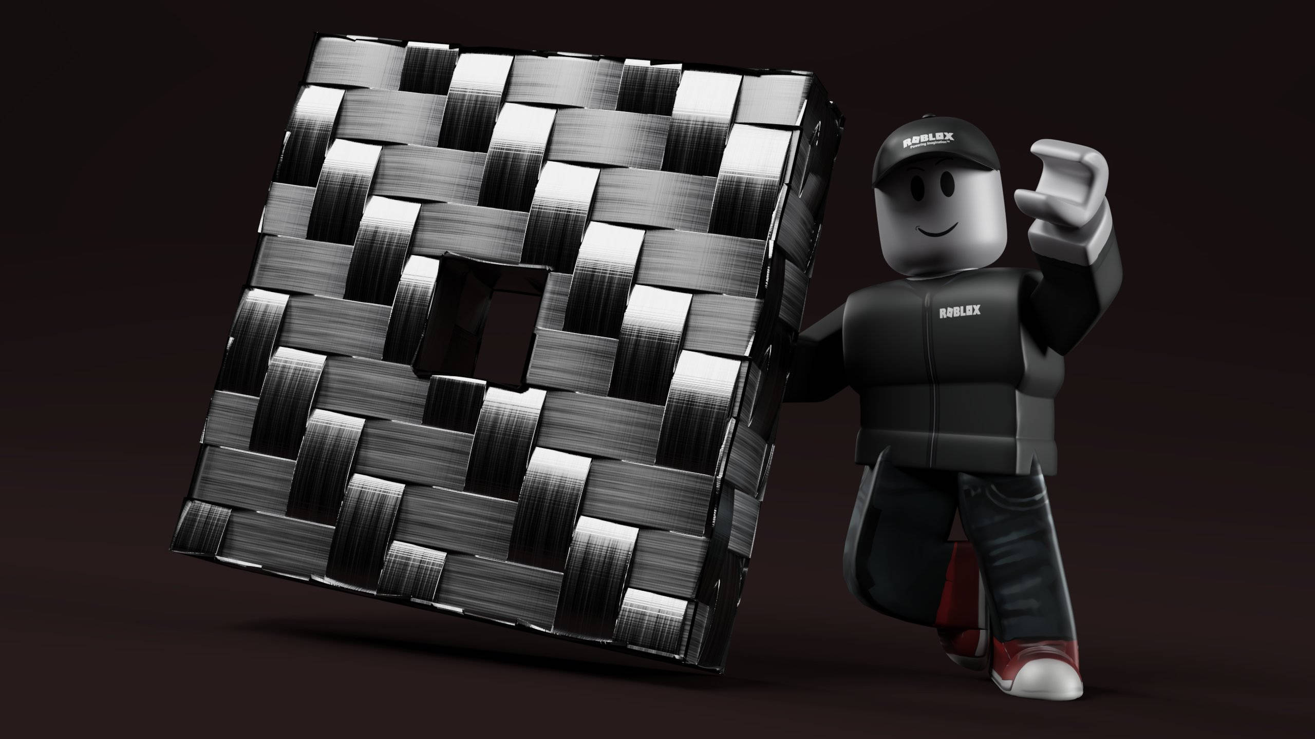 モノクロでクールなRoblox 壁紙