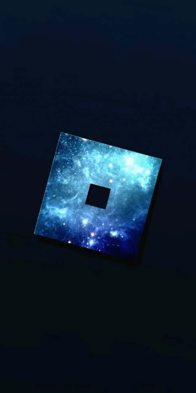 輝く青いRobloxロゴ 壁紙