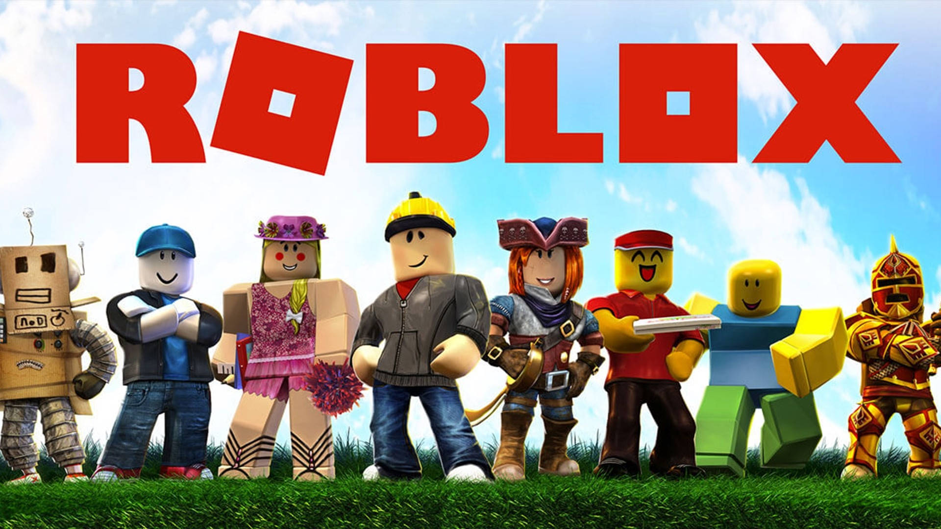 クールなRobloxキャラクターたちの屋外 壁紙