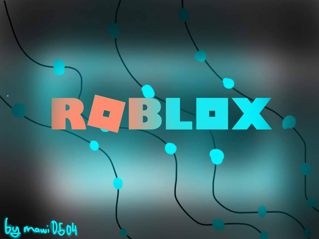 Robloxビデオゲームのロゴデザインのアーティスティックな壁紙。