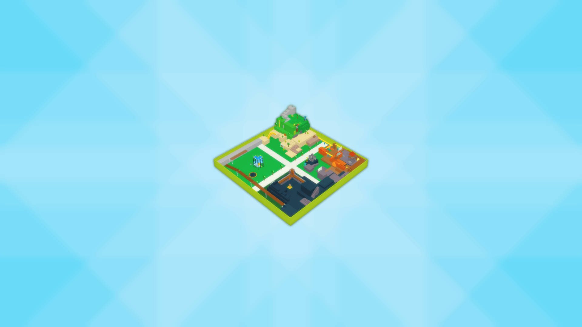 ビデオゲームRobloxの交差点のズームアウト壁紙