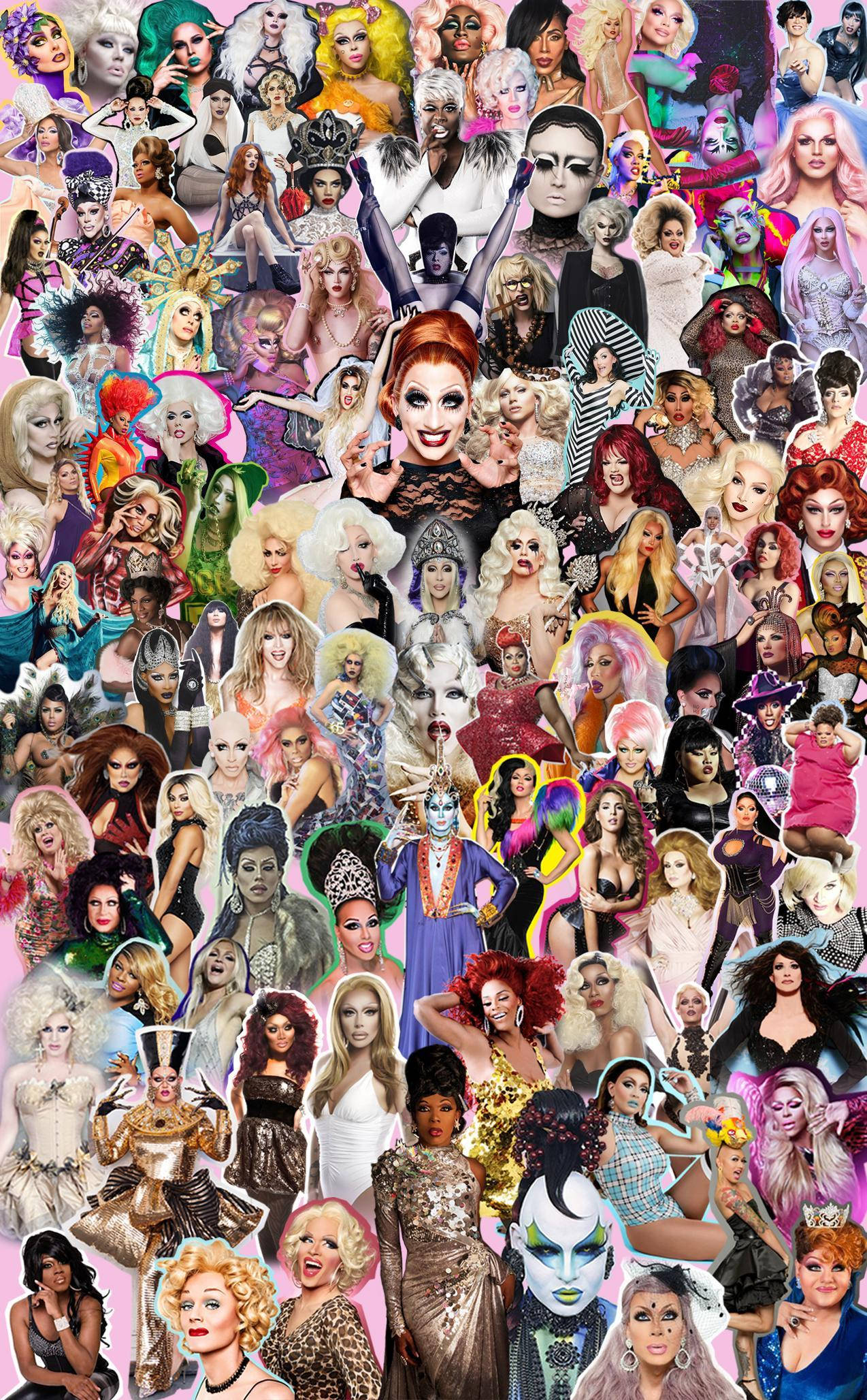 RuPaul's Drag Race コラージュ 壁紙