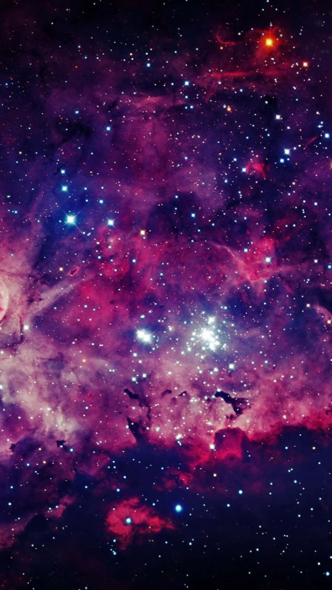 ギャラクシーS5 星々と紫の雲 壁紙