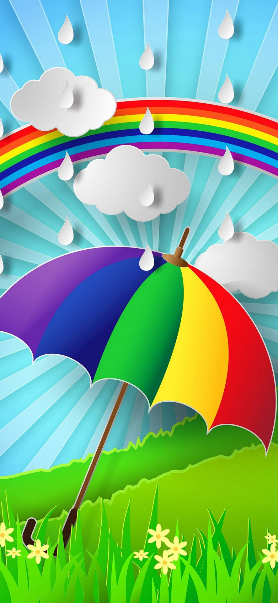Samsung Galaxy S22 雨の天気の壁紙