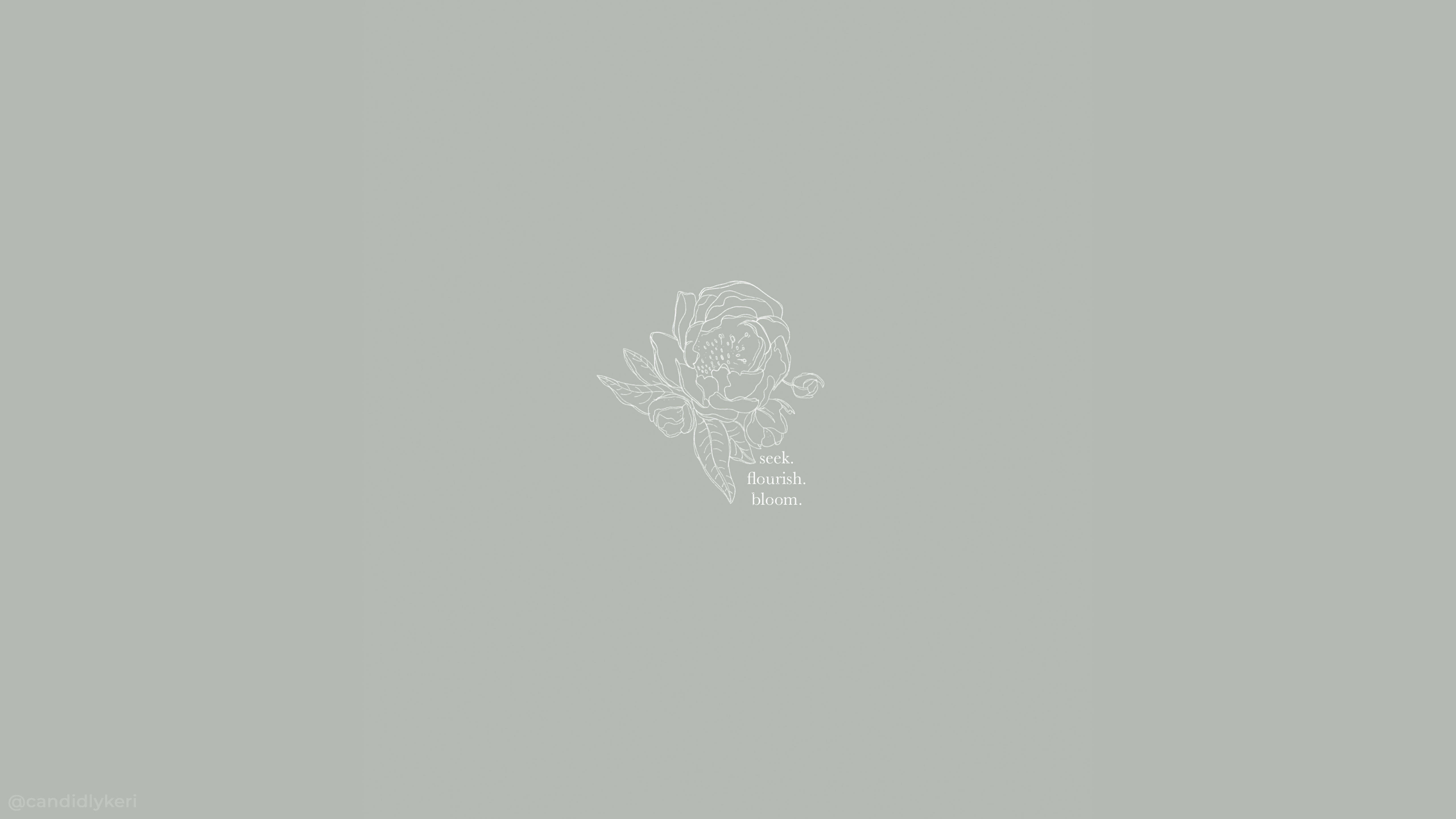 Seek Flourish Bloom アート Mac 壁紙