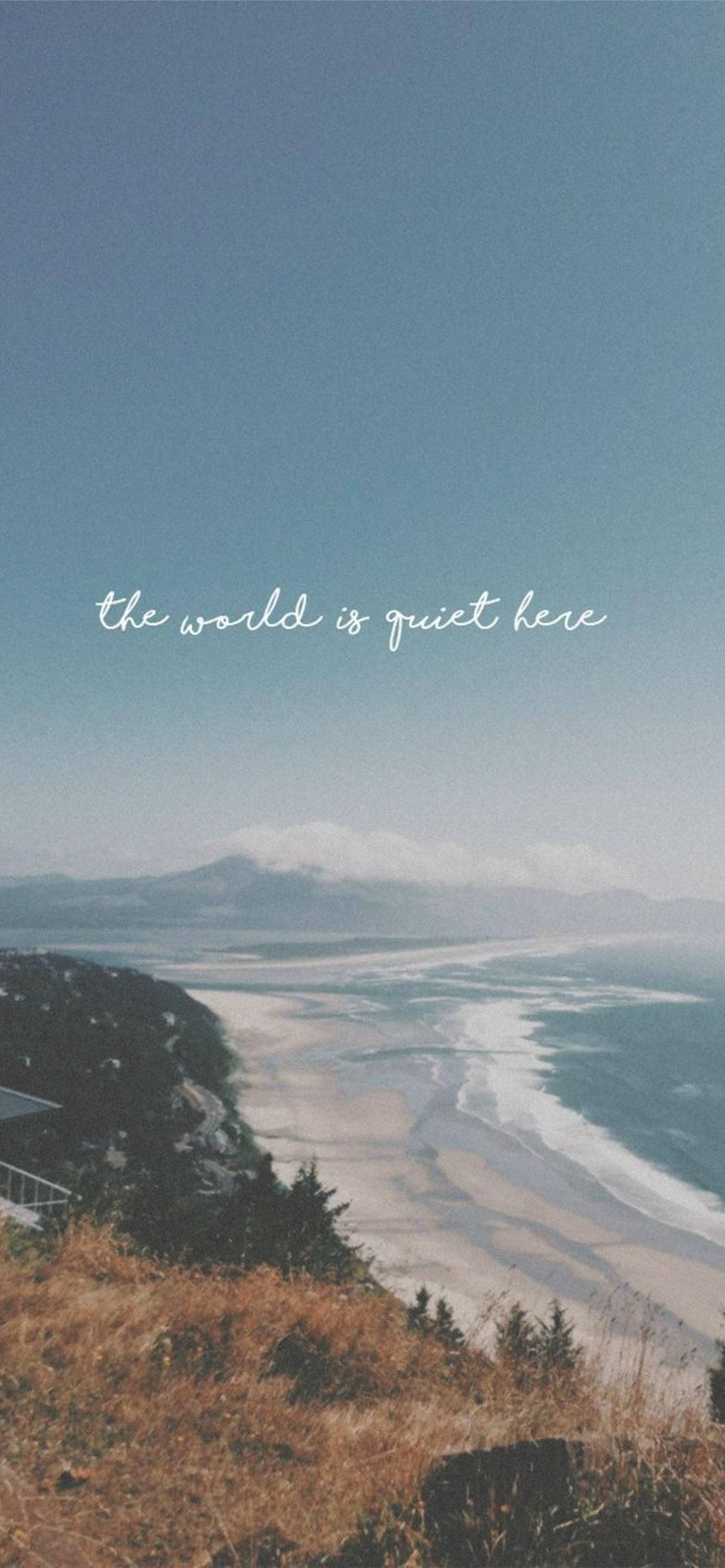 Shore Line Aesthetic Text Design iPhone Xr 壁紙