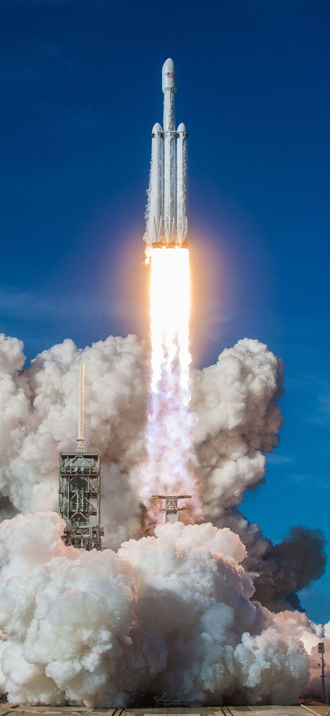 SpaceX ファルコンヘビー打ち上げ 壁紙