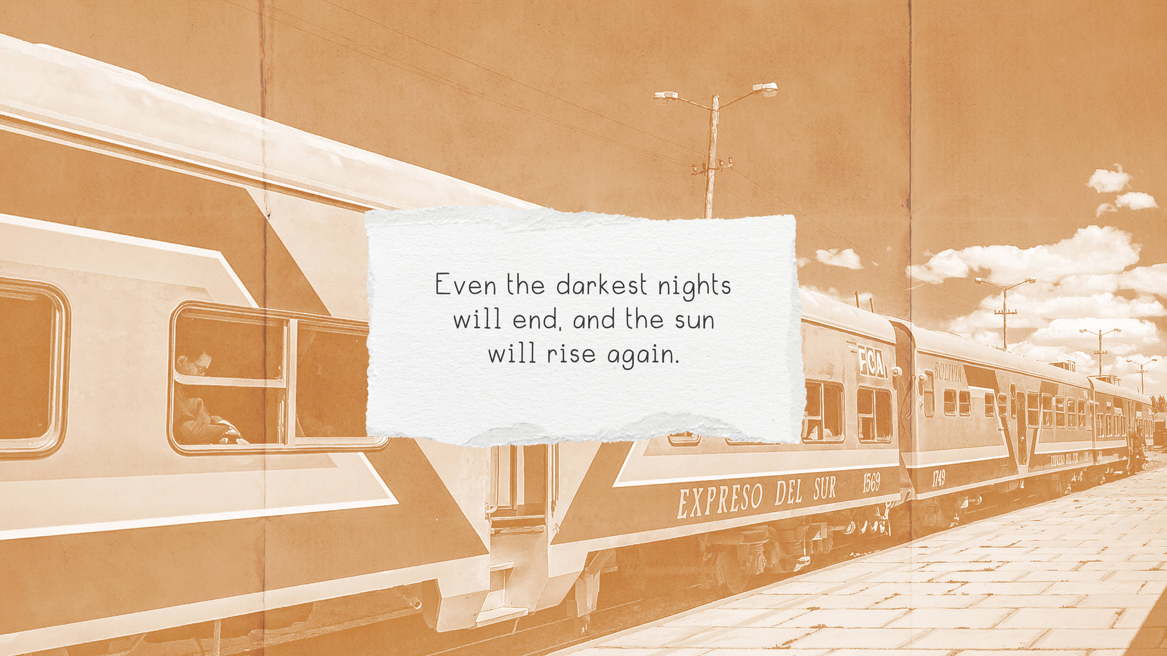 Sun Will Rise クリーム エステティック 壁紙