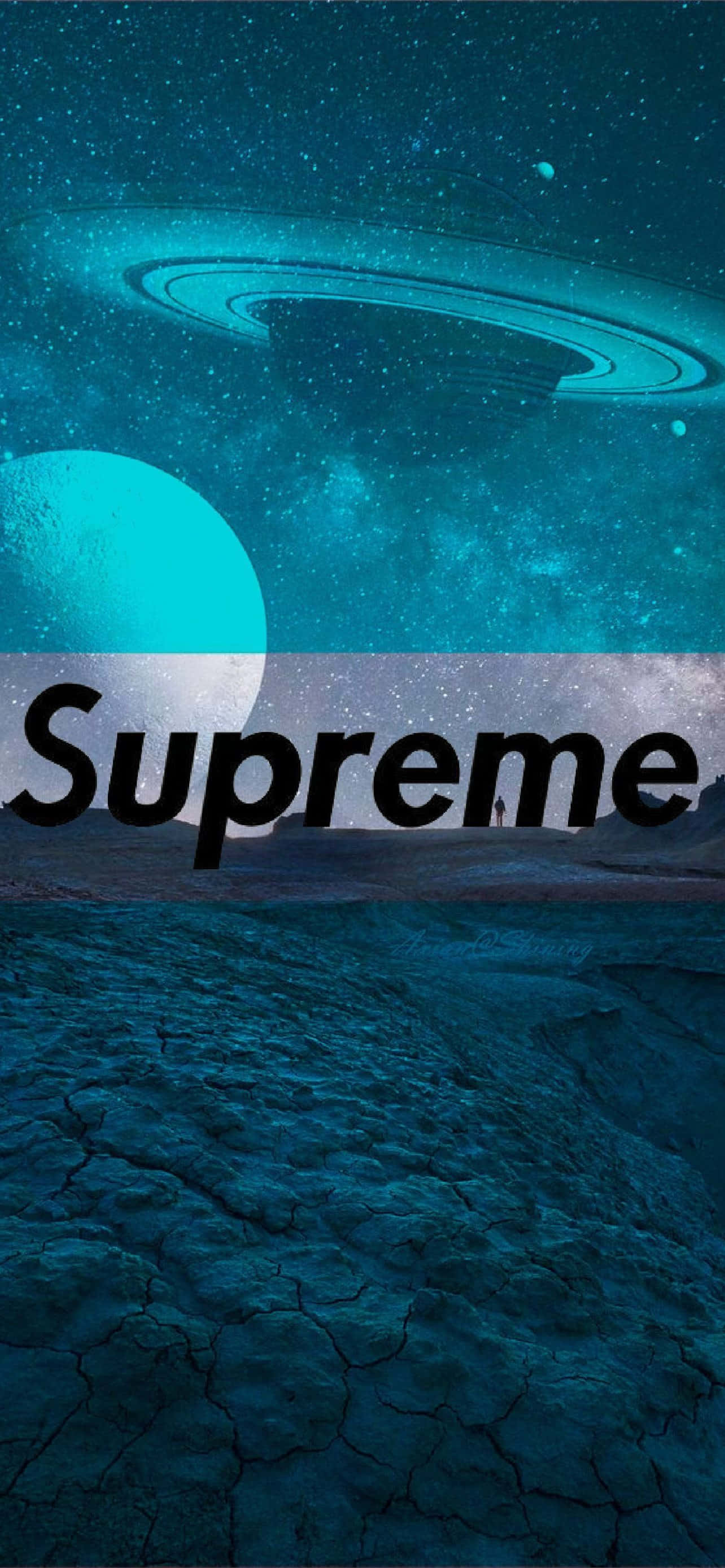 supreme - 青い空の惑星 壁紙