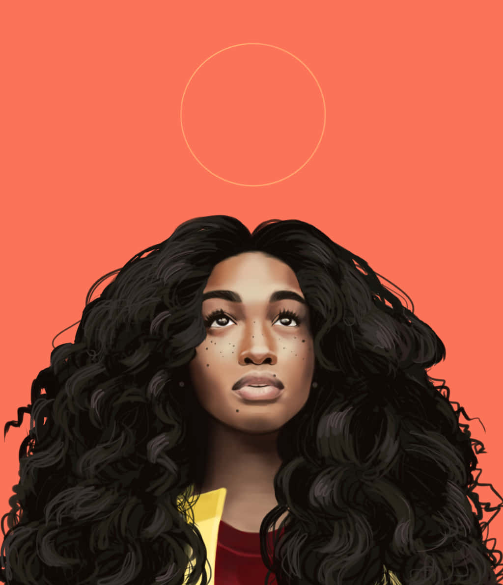 SZA アート オレンジ エステティック 壁紙