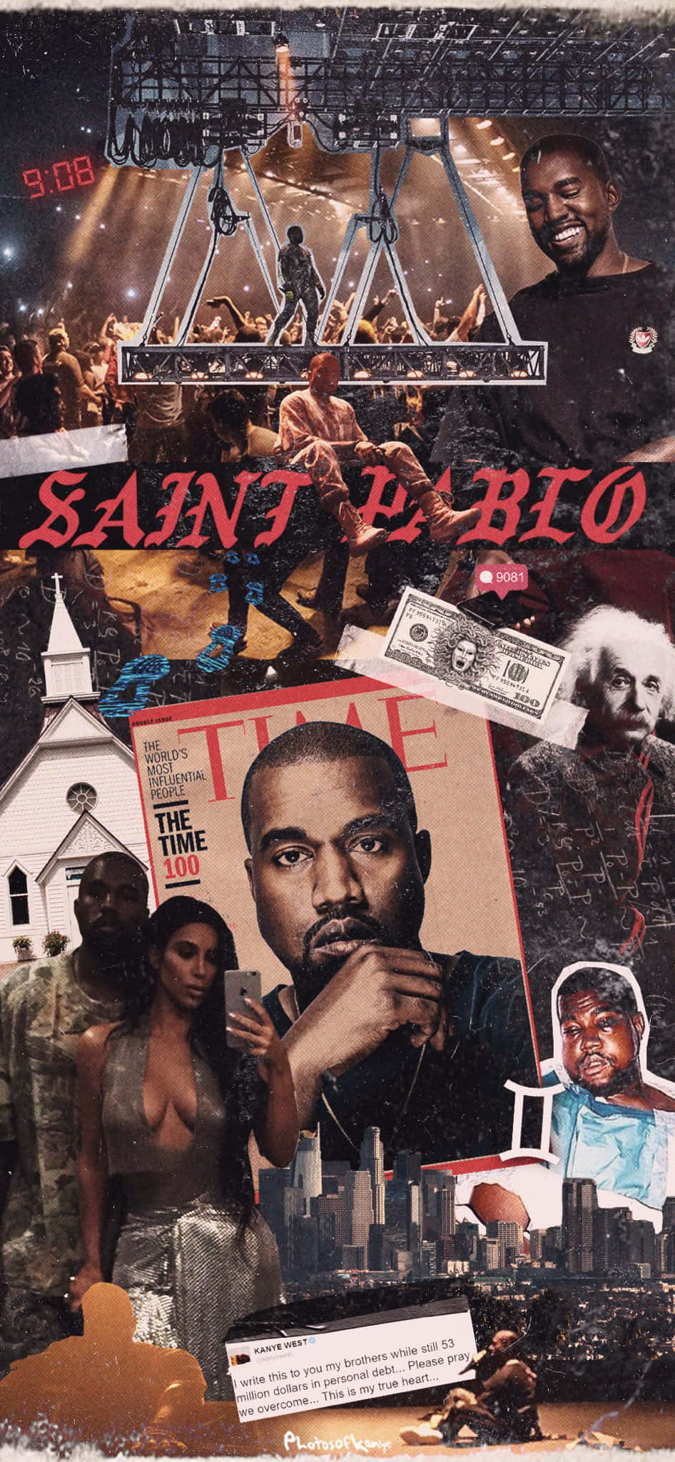 『The Life of Pablo』試聴会でのカニエ・ウェスト 壁紙