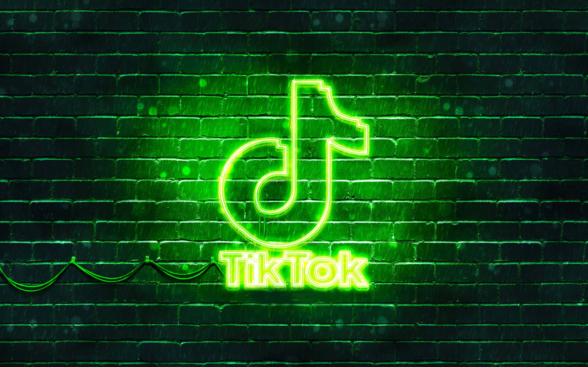 TikTok用ネオングリーンの面白いプロフィール画像 壁紙