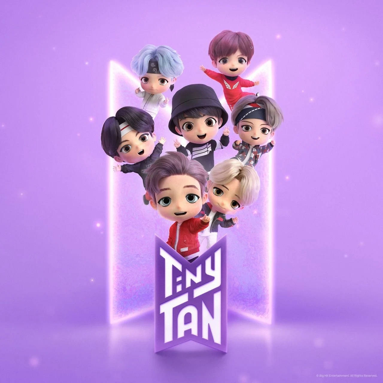 Tiny Tan BTS ロゴ入り 壁紙