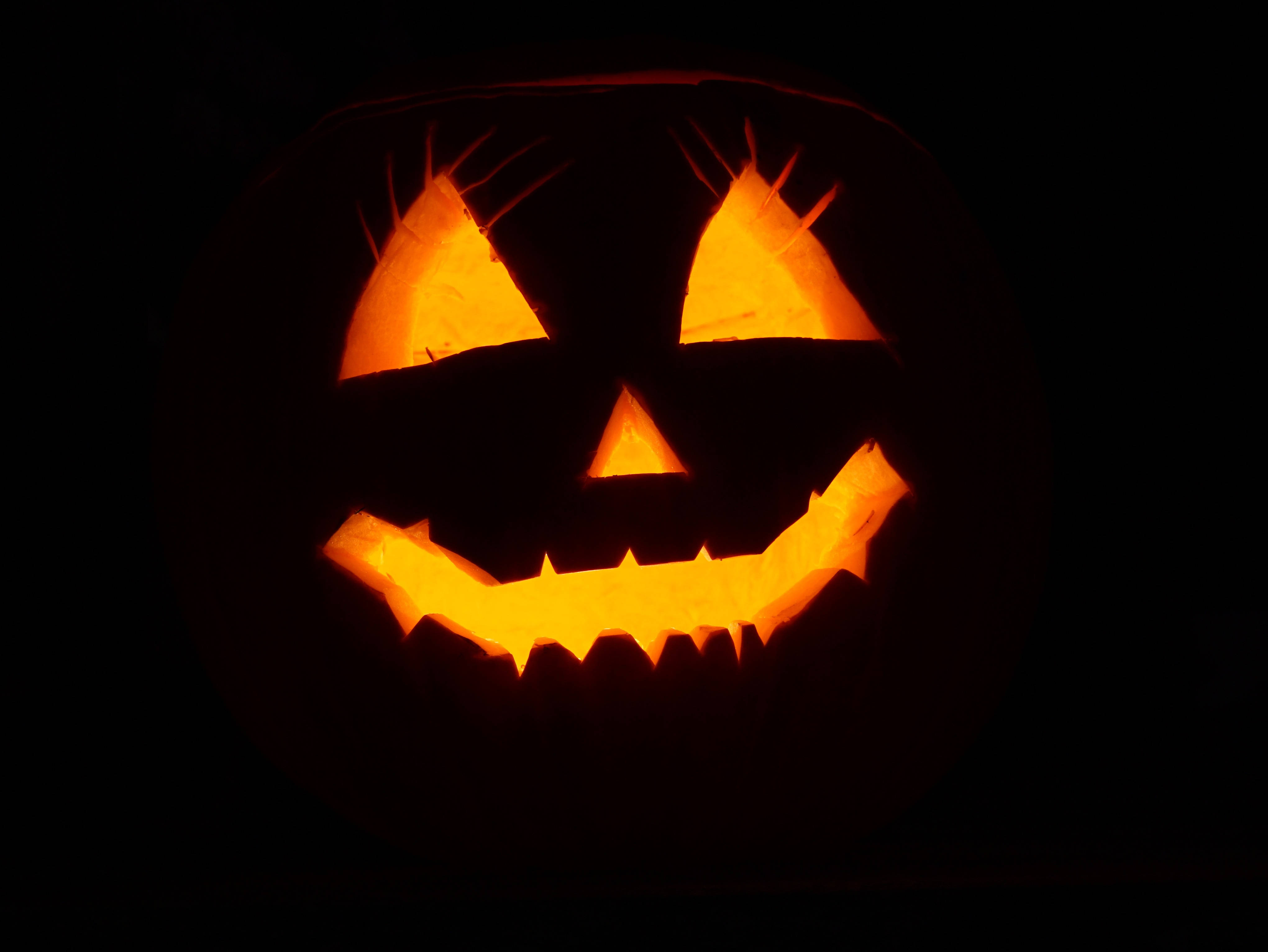 Trick or Treat – 黒いカボチャでハロウィンを祝おう 壁紙