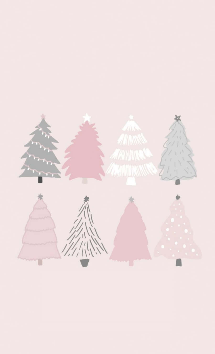Tumblr クリスマス カラフルなクリスマスツリー 壁紙