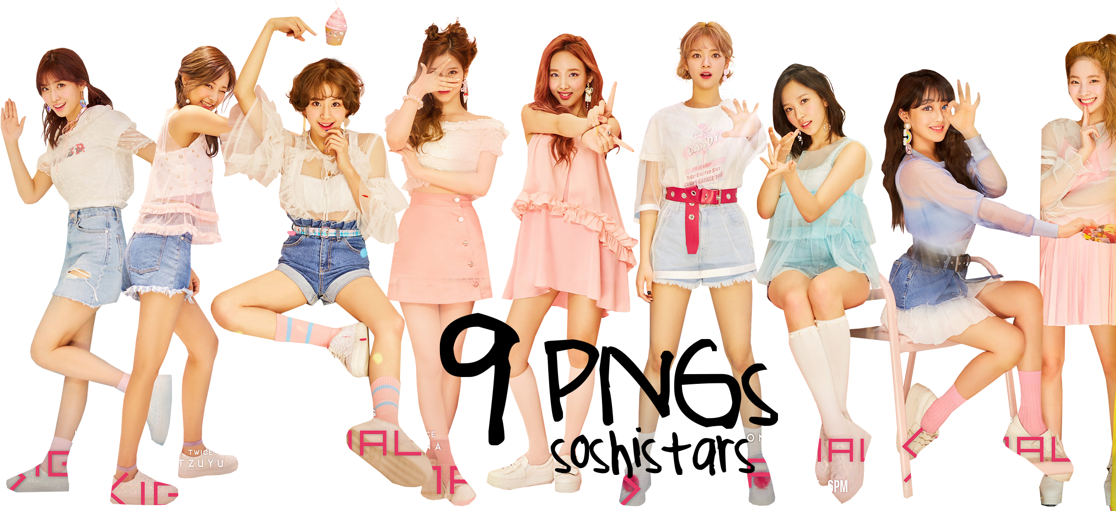 Twiceメンバー パステル衣装 壁紙