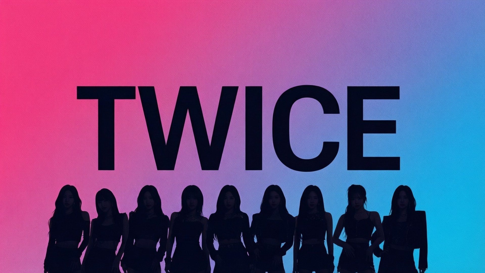 大胆なタイポグラフィのTWICE 壁紙