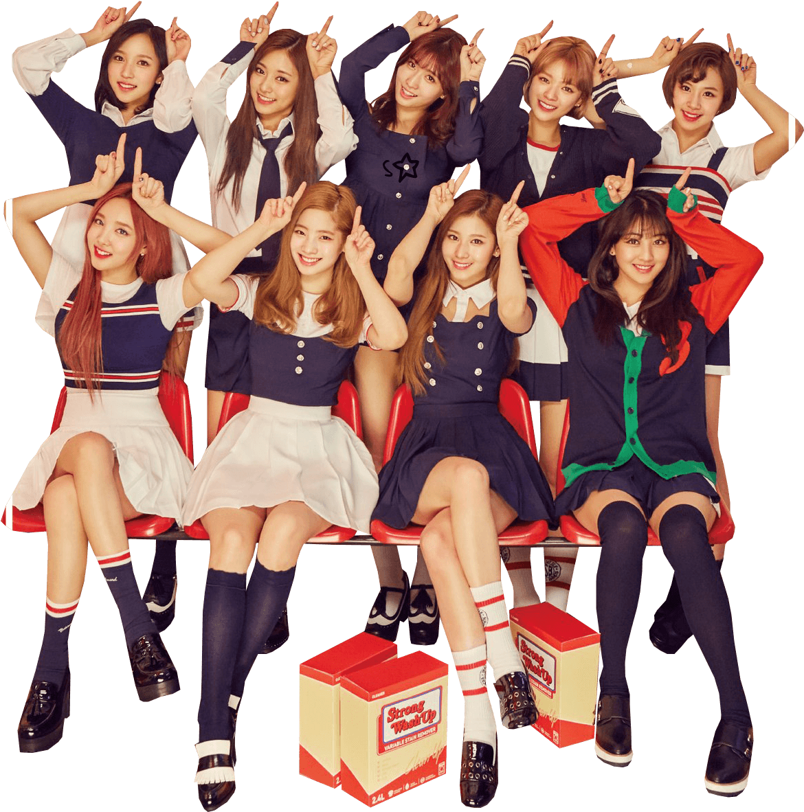Twice Kpopグループ 制服コンセプト 壁紙