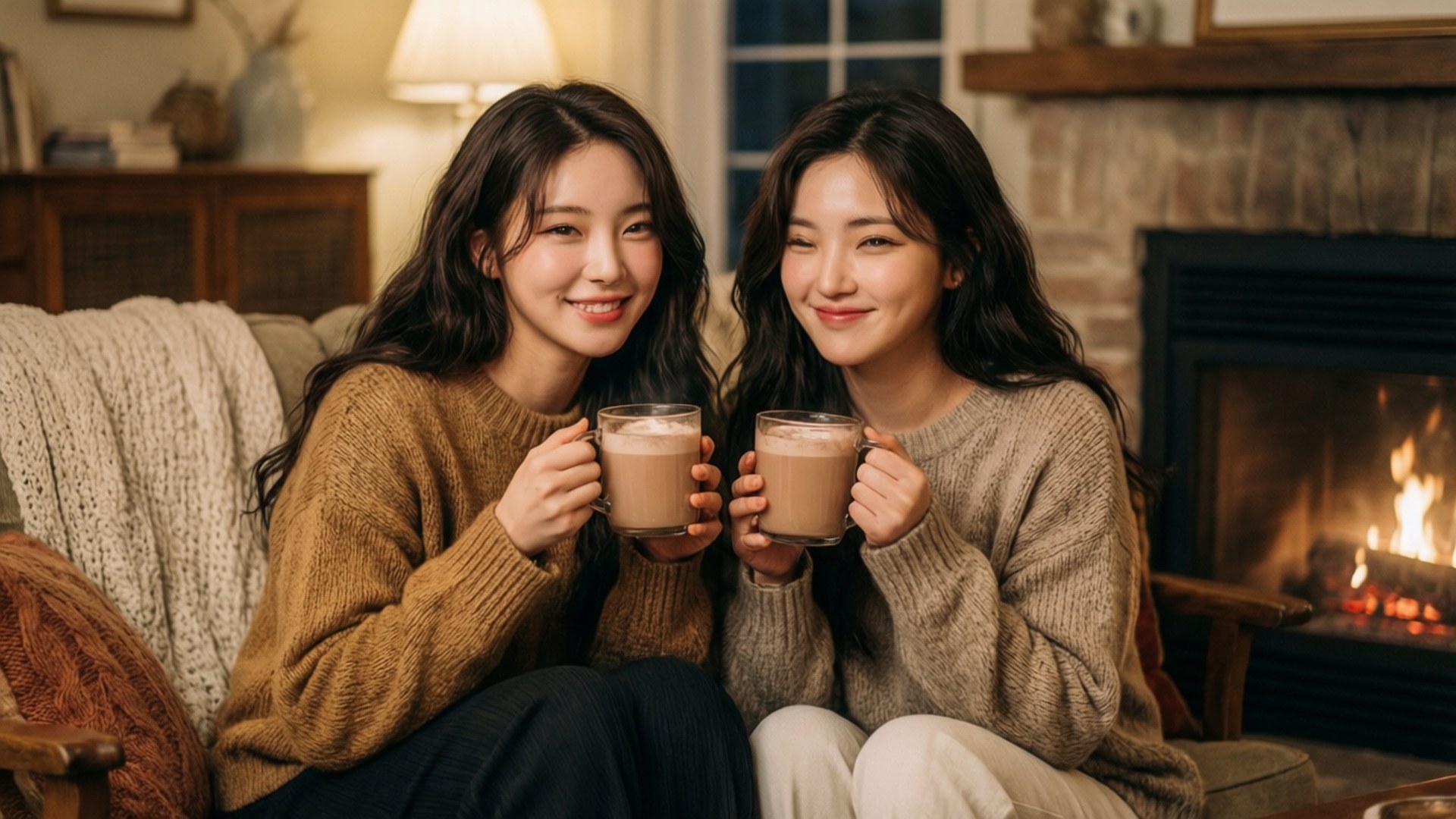 TWICE 居心地の良い冬の夜 壁紙