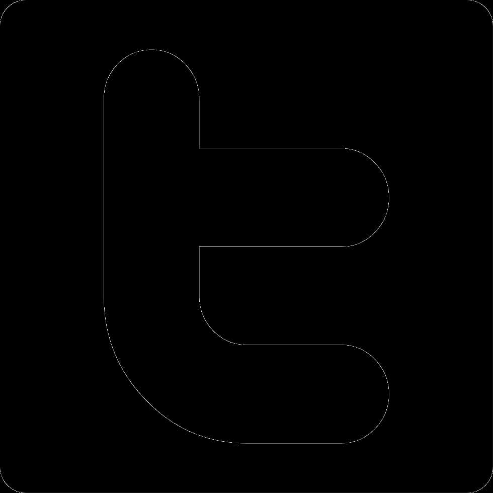 Twitterロゴ 黒いシルエット 壁紙