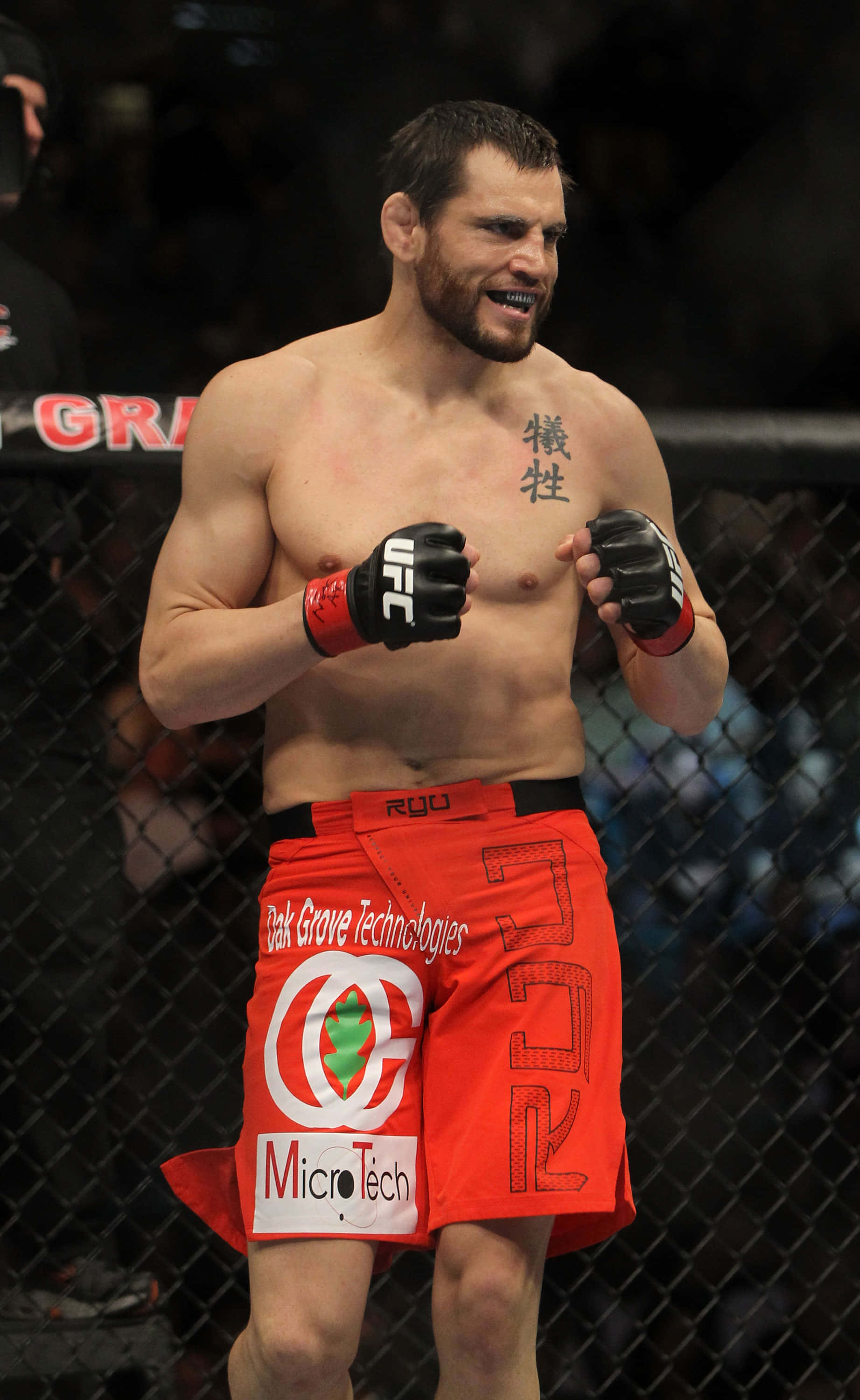 UFC 141 オクタゴンに立つジョン・フィッチ 壁紙