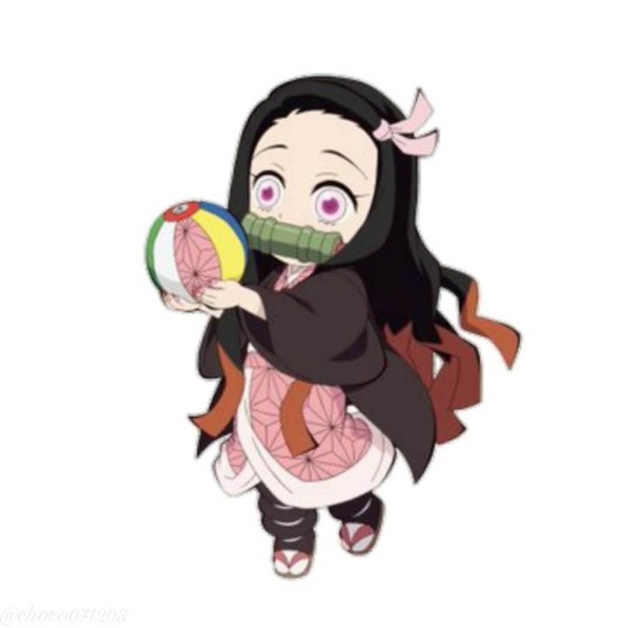 鬼殺隊の禰豆子 ボールver. 壁紙